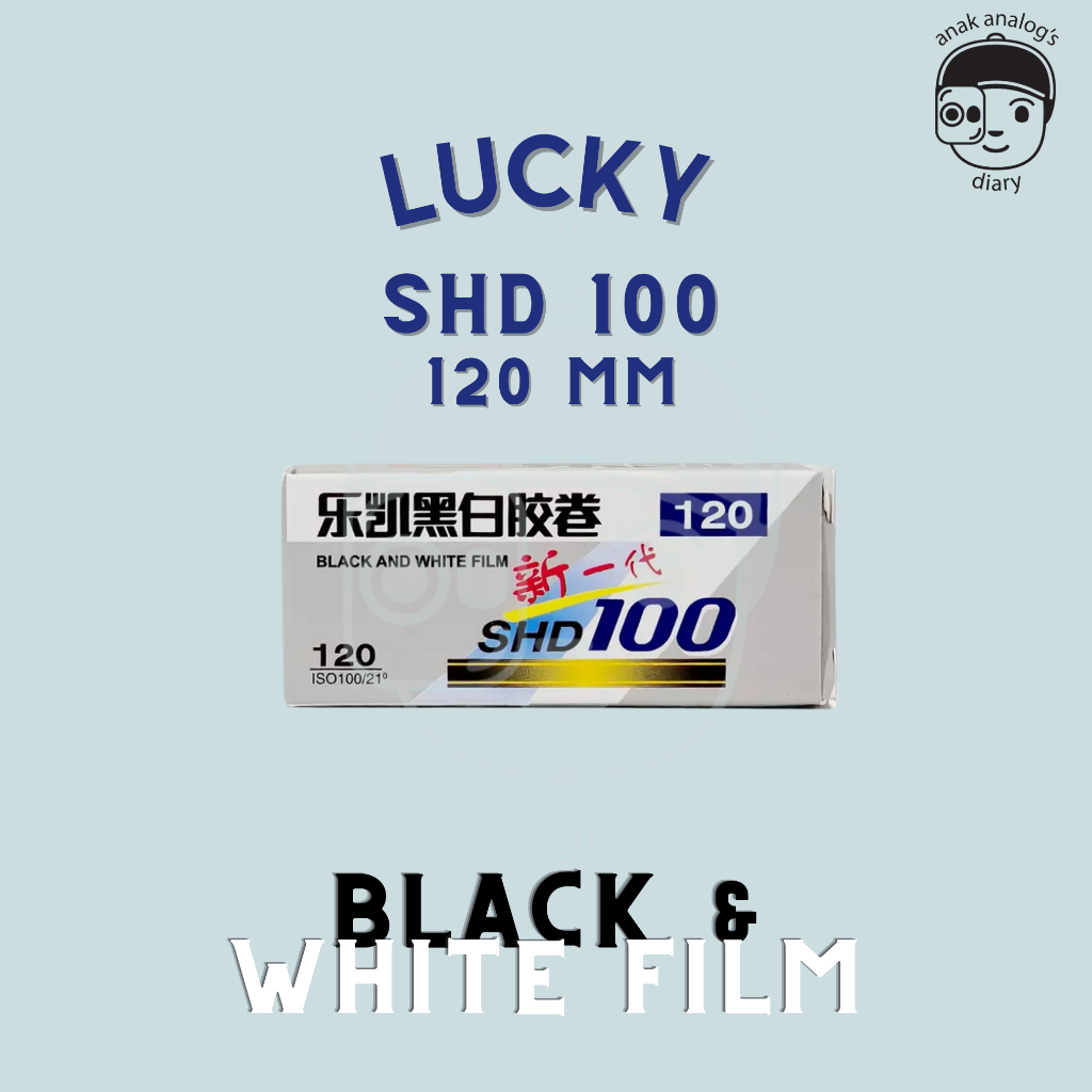 Lucky SHD100 B&W (120mm) ฟิล์มม้วน ฟิล์มขาวดํา 120mm ISO 100 BW