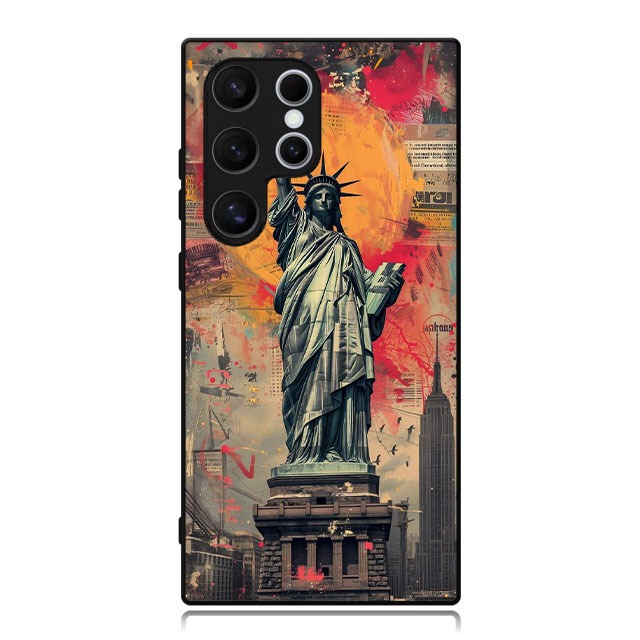 เคส Samsung S25 S24 S23 S22 S21 S20 S10 S9 S8 S7 Ultra Plus Fe Lite TPU Custom Liberty Paint Art