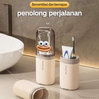 【NEW】cangkir portable / cangkir obat kumur perjalanan / kotak penyimpanan pasta gigi sikat gigi / kotak sikat gigi
