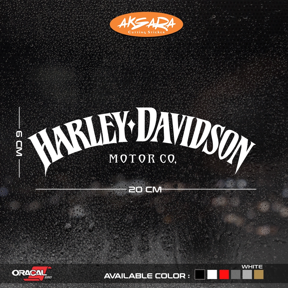 สติ๊กเกอร์ตัด HARLEY DAVIDSON Motor Co | สติ๊กเกอร์ตัด Harley Davidson Motor Co | 1 ชิ้น