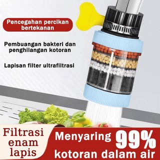Master Belanja Filter Air 6 Susun Batu Penyaring Air Keran Jernih / Sambungan Kran Air Penyaringan Magnet