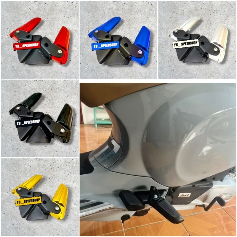 พักเท้า vespa พักเท้าหน้า/หลัง vespa automatic spint 150, primavera150, lx 125, s125