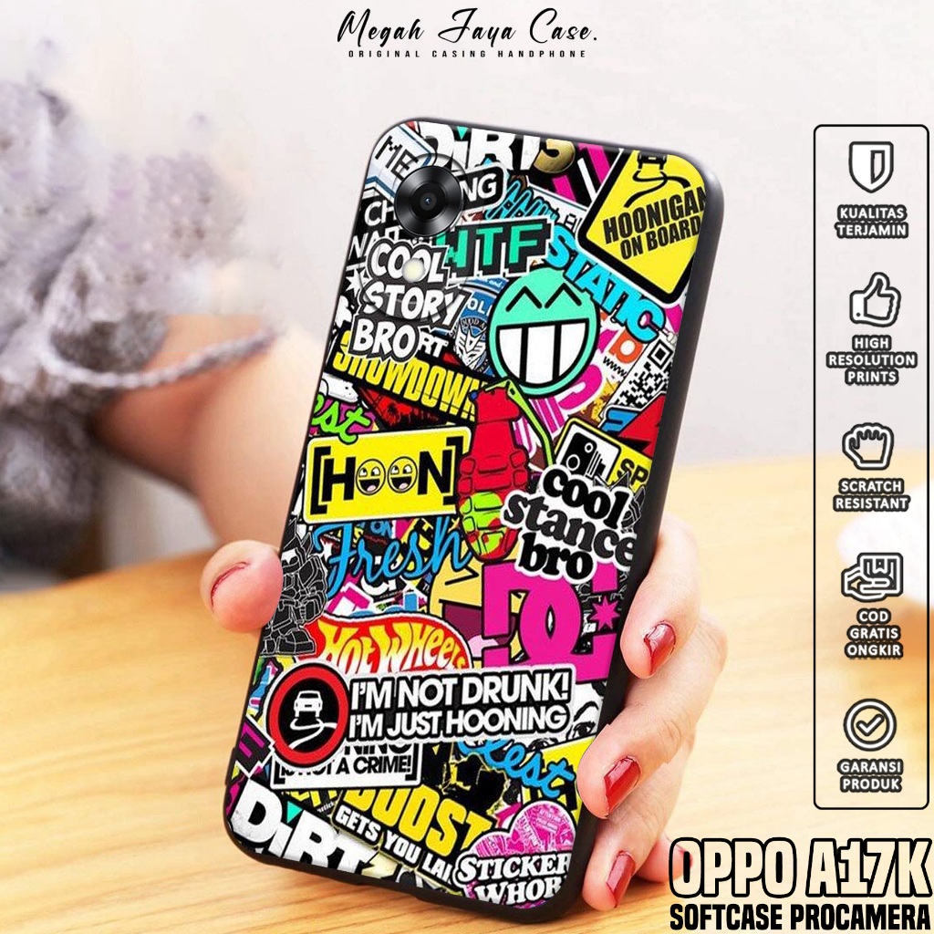 เคส HP Oppo A17K - Oppo A17K Softcase GRAFF Motif - เคสโทรศัพท์ Oppo A17K - เคส Oppo A17K - เคส Oppo