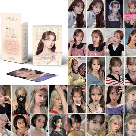 IU LEE JI EUN (B) การ์ดรูปถ่าย การ์ด LOMO การ์ดรูปถ่าย KPOP LOMOCARD KPOPERS ภาพถ่าย