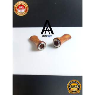 Pipa once cangklong kayu mini 3cm lubang multi original kualitas premium