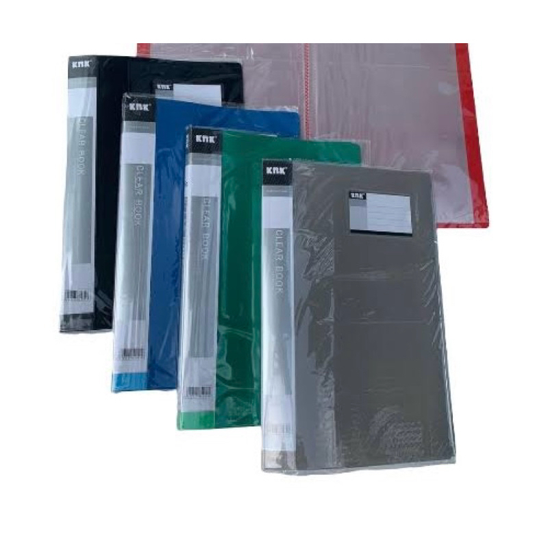 CLEAR HOLDER KNK FOLIO CONTENTS 20/40/60 BUSINESS FILE MAP TRANSPARKENT FILE