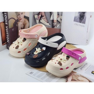 Sandal Baim Wanita Terbaru Sandal Kodok Lucu Sepatu Wedges Karet Sendal