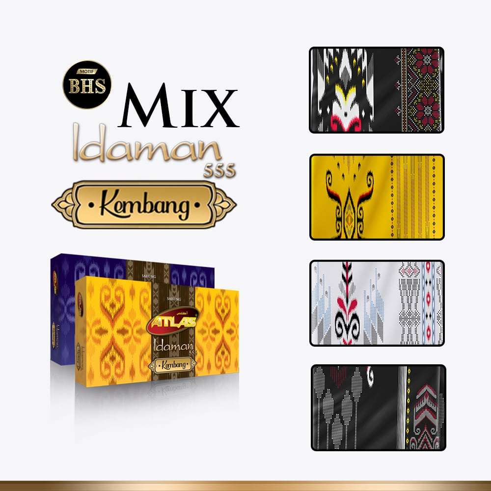 Atlas SARONG FLOWER MOTIF SARONG BHS ATLAS ผู้ใหญ่ SARONG