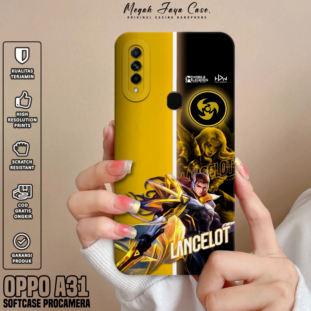 Softcase Hp Oppo A31 - Case Oppo A31 Motif Hero MobilLegend - Casing Oppo A31 - Silicone Hp Oppo A31