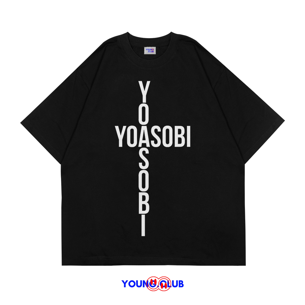 หนุ่ม.CLUB | เสื้อยืด YOYASOBI FONT 2 | เสื้อยืด OVERSIZE สไตล์สีดํา Y2K VINTAGE BOOTLEG GRUNGE SKEN