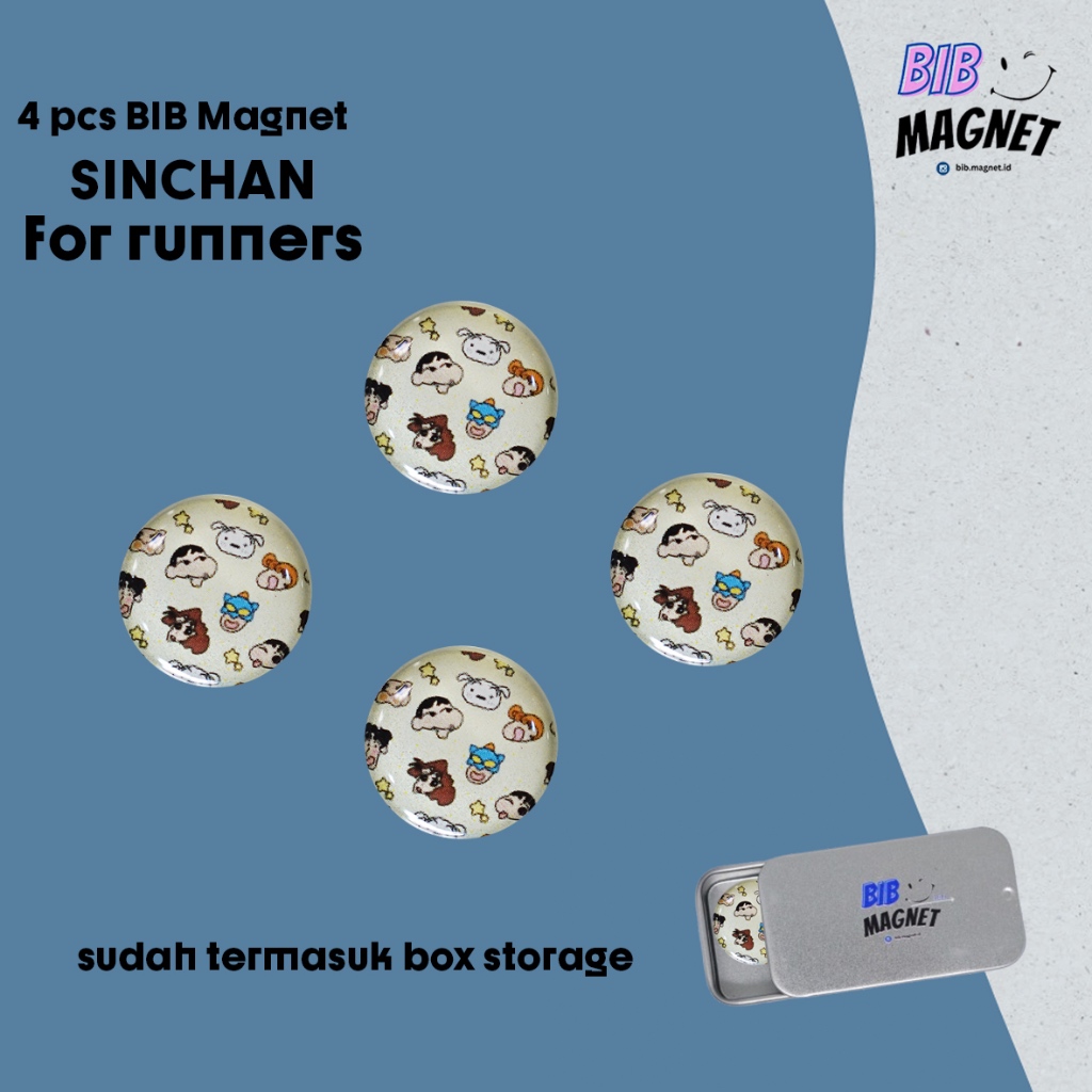 Bib Magnet - Sinchan 4 ชิ้น