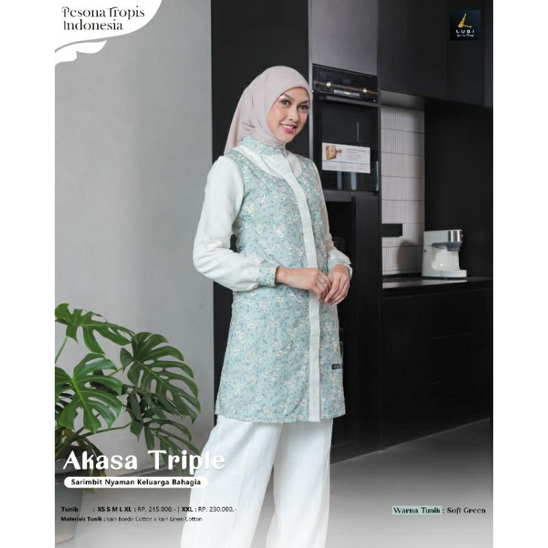 Lubi Akasa Triple Tunic สวยเรียบง่ายหรูหรา