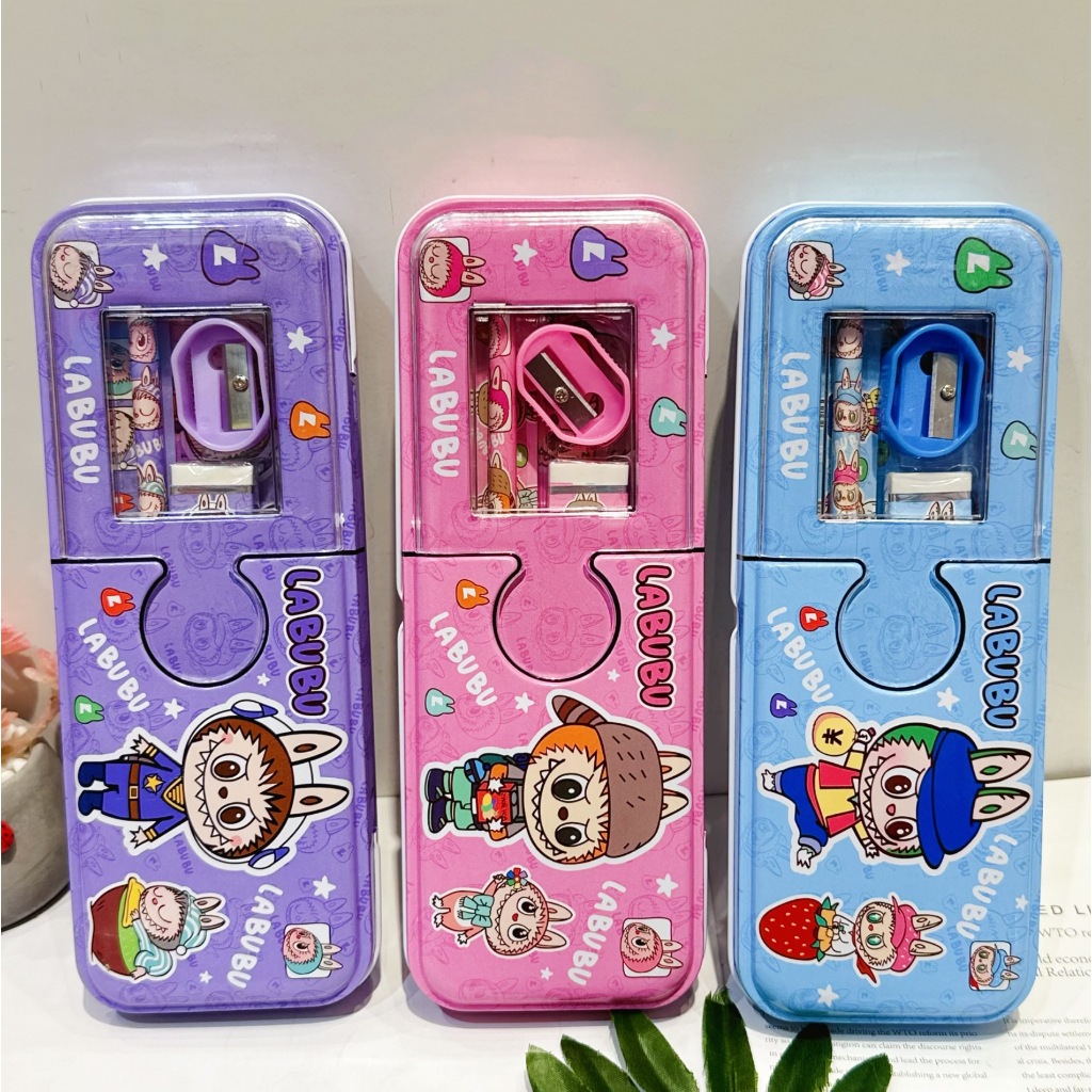 PK3318 PENCIL BOX FREE PENCIL, PENCIL, CUTE RULER CHARACTER PUMPKIN STATIONARY