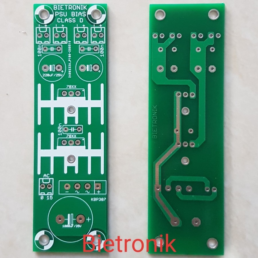 PCB PSU BIAS Class D สองชั้น