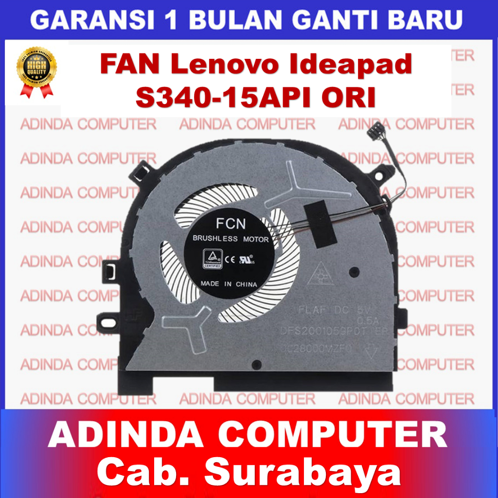 พัดลม Lenovo Ideapad S340-15API C340-15IWL S340-15IWL S340-15IIL