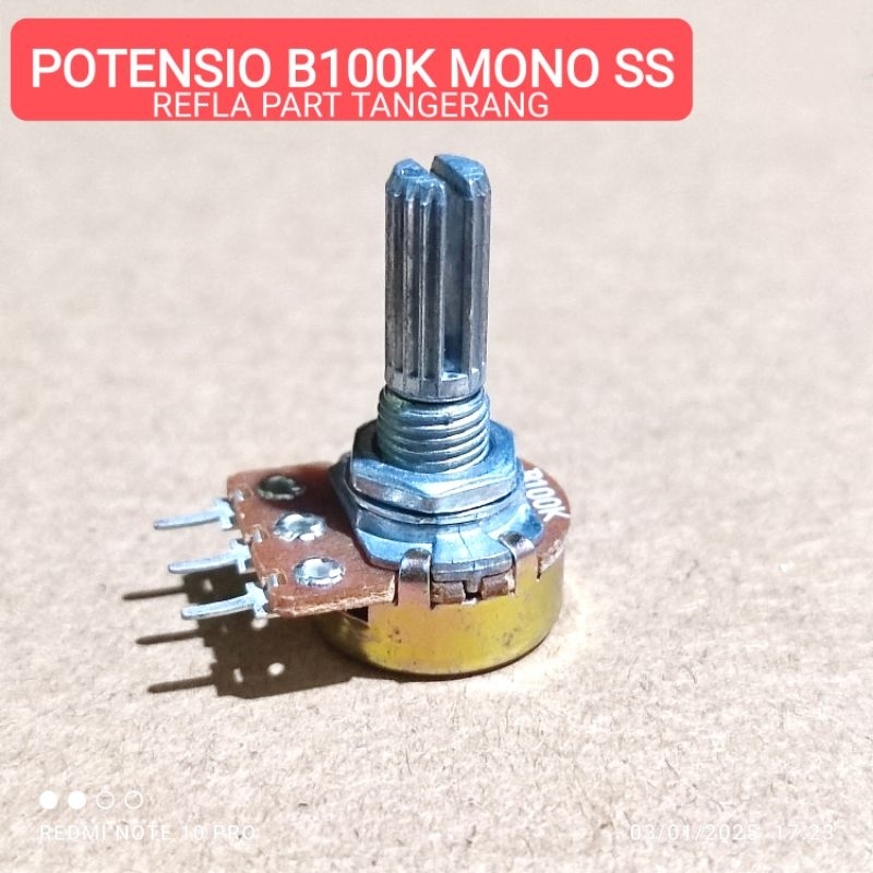 POTENSIO B100K 100K MONO SS