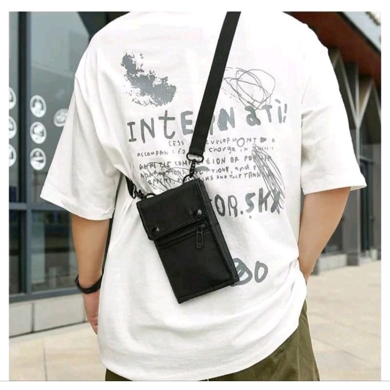 HP JRX Mens Womens Hanging wallet Pocket Mobile Phone Sling Bag