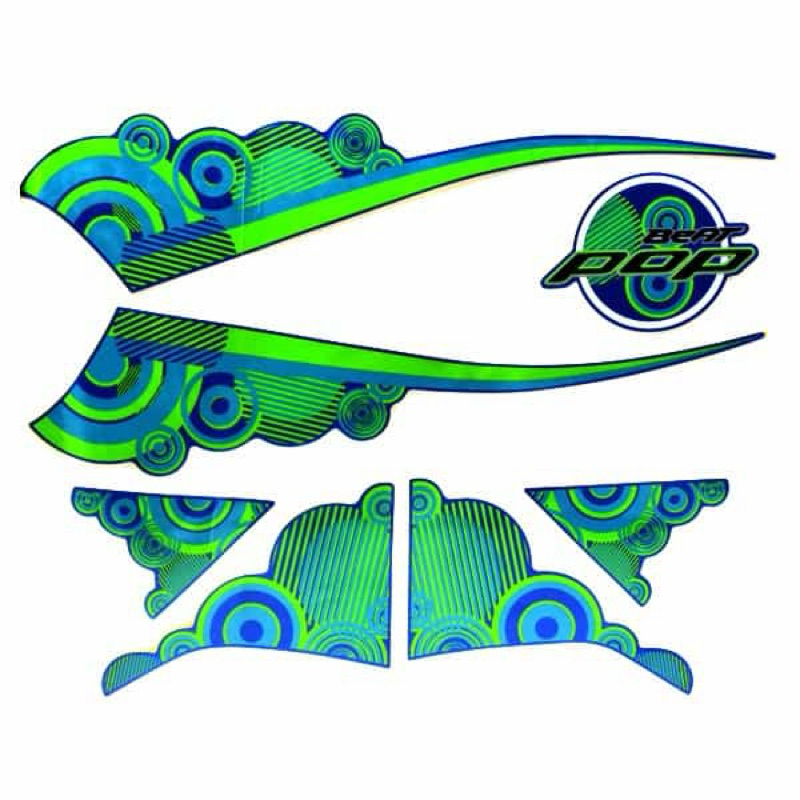 871X0K61BLU สติ๊กเกอร์ Beat POP Blue eSP