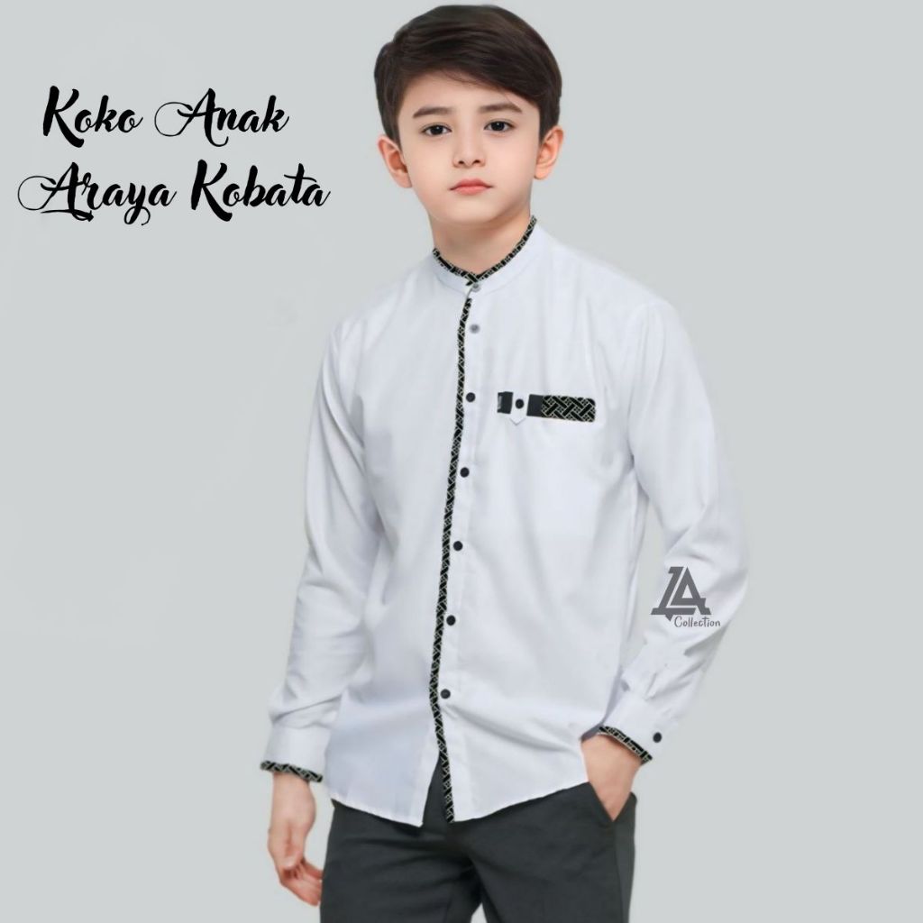 Za.official.store เสื้อ Koko Araya สําหรับเด็ก เสื้อมุสลิมเด็กชาย เสื้อผ้ามุสลิม