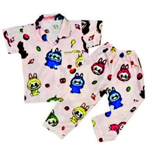 ชุดนอนเด็กผู้หญิง Viral อายุ 1-10 ปี / ชุดเด็ก Viral Labubu …