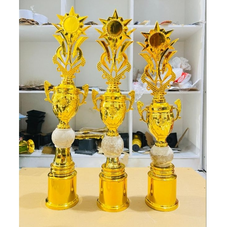 CHAMPION CUP SET 1-3 EGGS MARBLE GOLD URNS สูง 56-62 ซม.