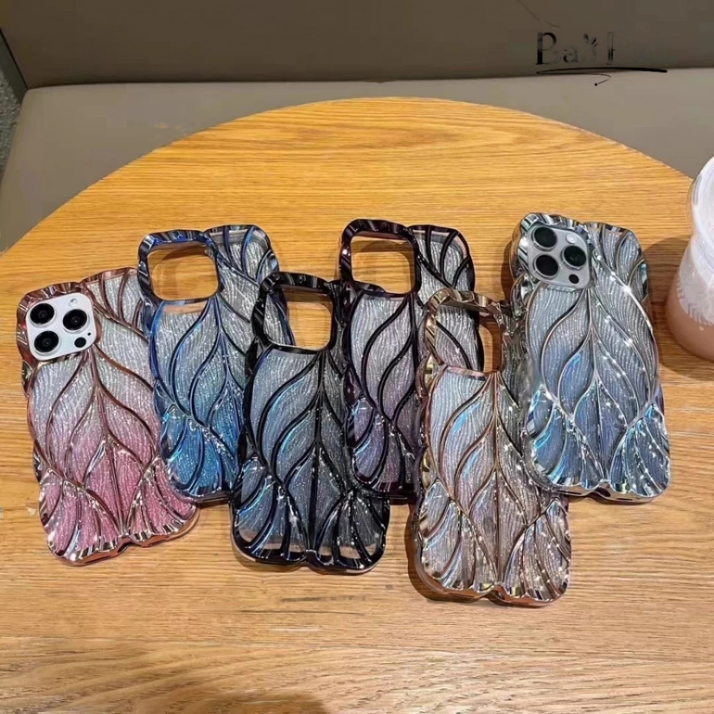 Case Leaf Glitter Quicksand Iphone 11 Pro | 11 | 11 โปรแมกซ์ | 12/ 12 โปร | 12 โปรแมกซ์ | 13/ 14 | 1