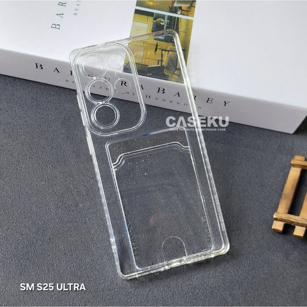 Samsung S25 Samsung S25 Plus Samsung S25 Ultra Card Case Clear / Clear Card Slot Case Samsung S25 Sa
