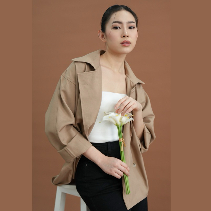 BRAVE - YOLA OUTER / Oversize Outer / Korean Outer / Winter Outer / Womens Oversize Outer / Long Sle