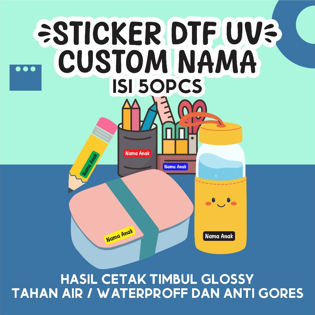 DTF UV Stickers - สติ๊กเกอร์ติดสินค้า สติ๊กเกอร์เฟอร์นิเจอร์ กันน้ํา DTF UV สติ๊กเกอร์นูน