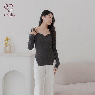 [CUCI GUDANG] ERATO - Zelle Long Sleeve Top / Atasan Rajut Wanita / Atasan Lengan Panjang Wanita Rajut Knit Soft Stretchy Trendy Casual Semi Formal Korean
