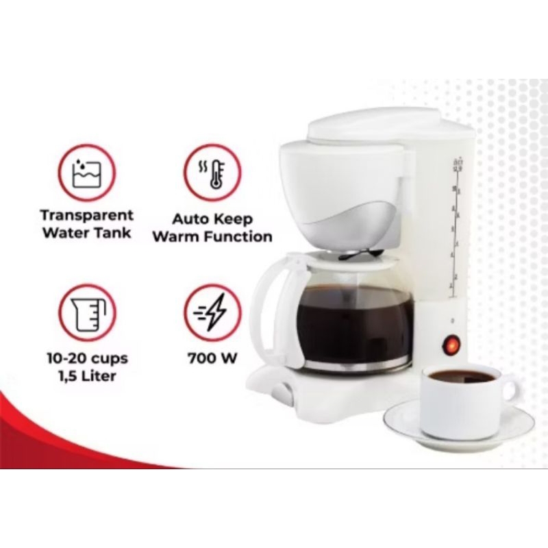 Sharp เครื่องชงกาแฟ HM-80L 1.5 ลิตร