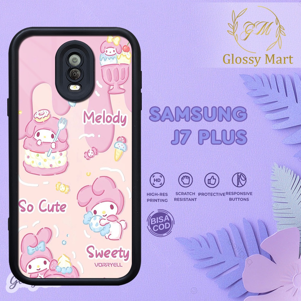 เคส Samsung J7 Plus [CUTE] Samsung J7 Plus Hardcase Softcase Premium Glossy