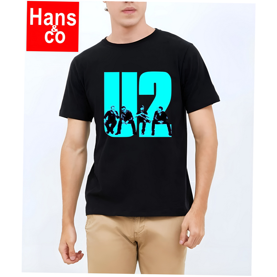 เสื้อยืดผู้ชายและหญิง 3D พรีเมี่ยมสําหรับผู้ชายและผู้หญิง U2 H0580 By Hans & Co