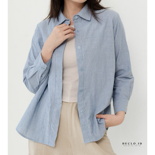 HECLO.ID - Kaia Cotton Shirt | Atasan Wanita | Kemeja Wanita