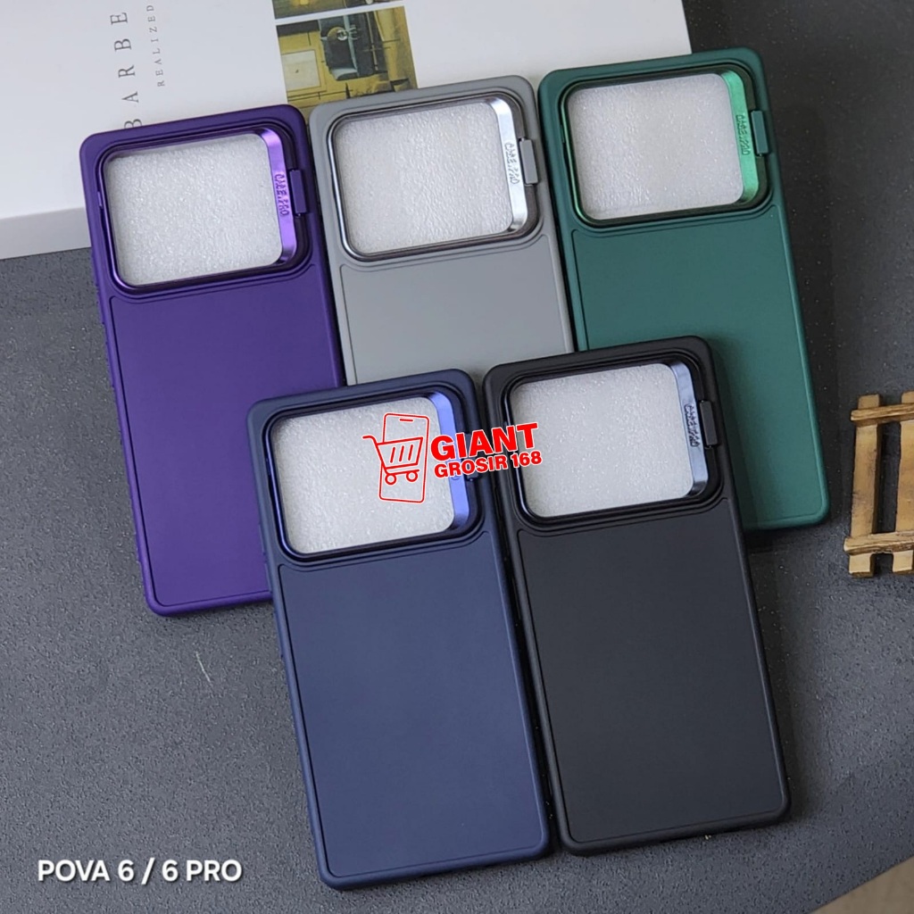 Tecno Pova 6 กรณี Tecno Pova 6 Pro Softcase Macaron ขาตั้งแหวนกล้อง Tecno Pova 6 Tecno Pova 6 Pro