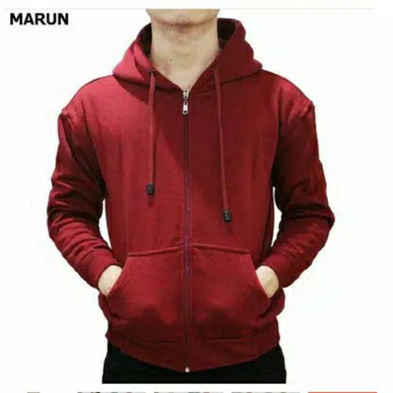 PLAIN ZIPPER HOODIE JACKET PLAIN JACKET PLAIN ZIPPER SWETER สําหรับผู้ชายและผู้หญิง UNISEX