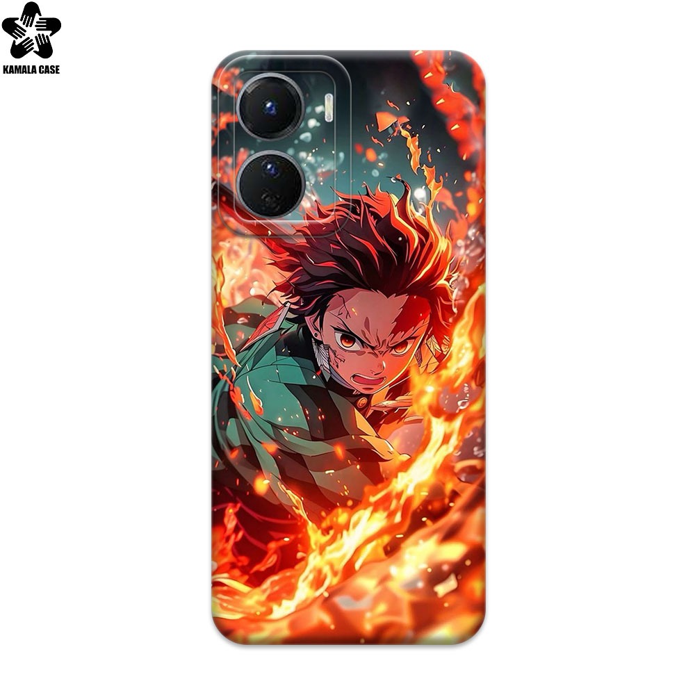 PREMIUM SOFTCASE WITH DEMON SLAYER ANIME MOTIF สําหรับ VIVO Y16 NEWEST & ALL VIVO - เคสกล้อง PRO - เ