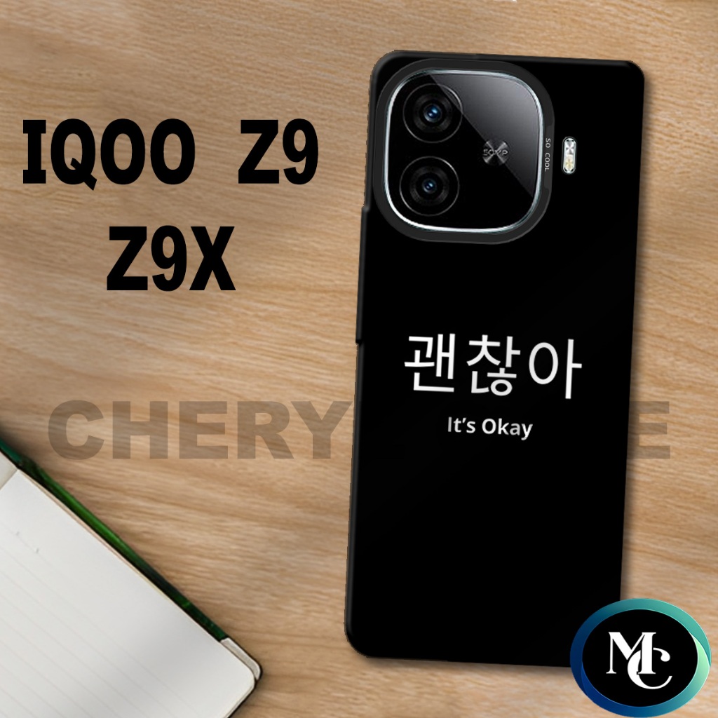 CC21/ IQOO Z9 และ IQOO Z9X เคสโทรศัพท์มือ/Calligraphy Motif/IQOO Z9X Case/IQOO Z9X Case/TIQOO Z9X Ca