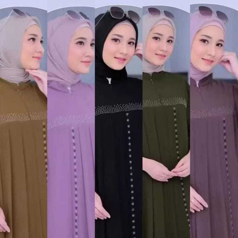 KATUN LATEST EID GAMIS 2025 ABAYA AZZAHRA MAT ผ้าฝ้ายที่ผ่านมา