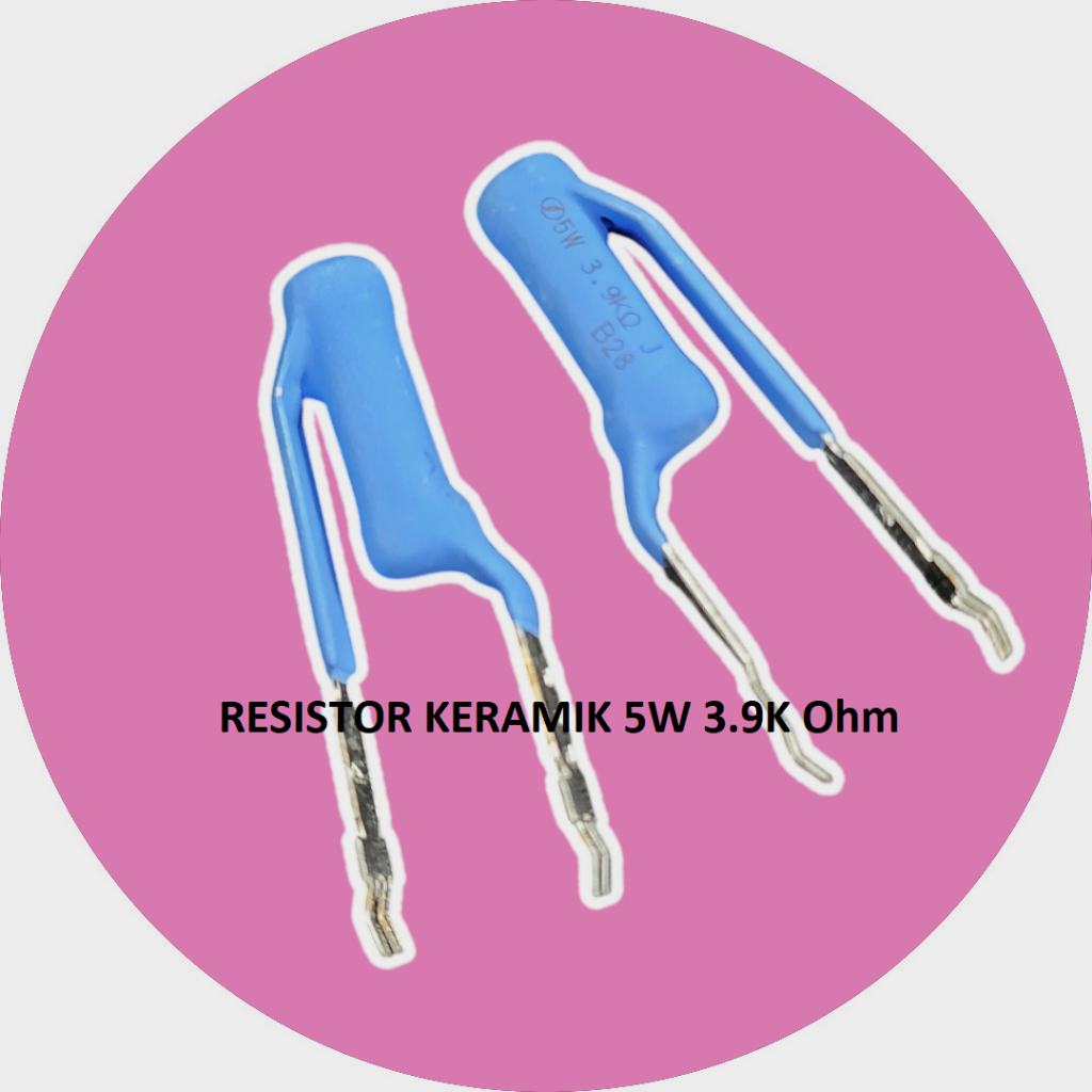 5W 3.9K 3.9 Kilo Ohm Ceramic Resistor - ราคาต่อ 2 ชิ้น