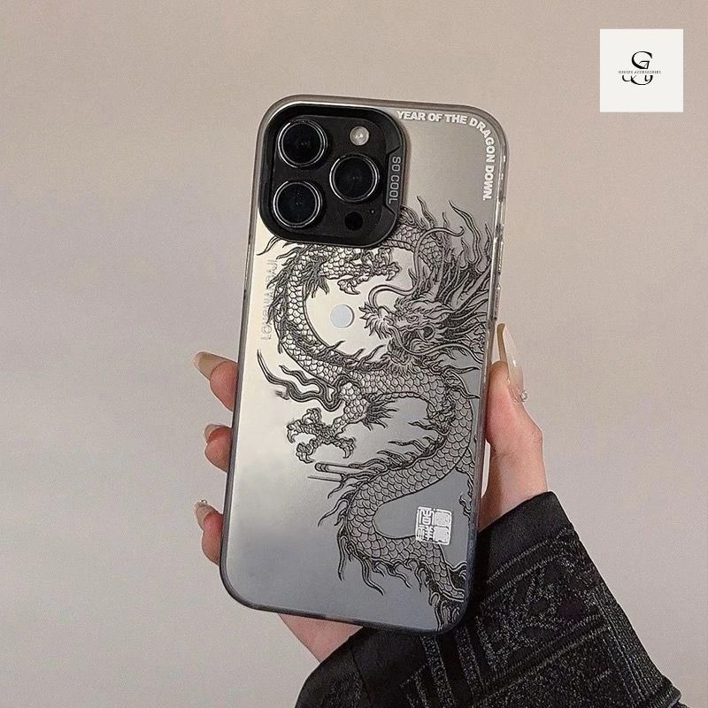 SAMSUNG LL89 พรีเมี่ยมMatteปลอกHPนาคมังกรสําหรับSamsung A07 A17 A06 A16 A05 A05S J2 Prime J7Prime A2