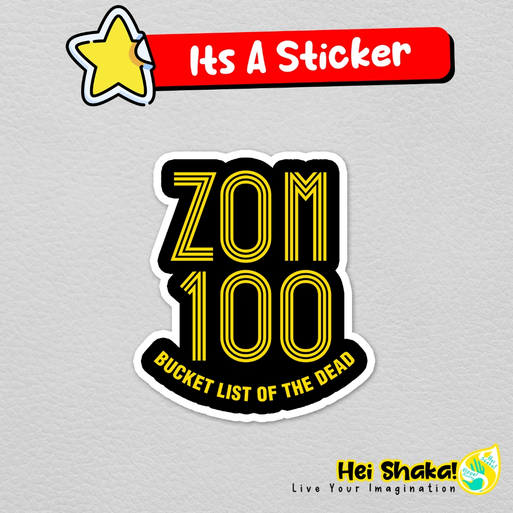 Heishaka สติกเกอร์ Zom 100 สติกเกอร์อะนิเมะมังงะไวนิลกันน้ํา