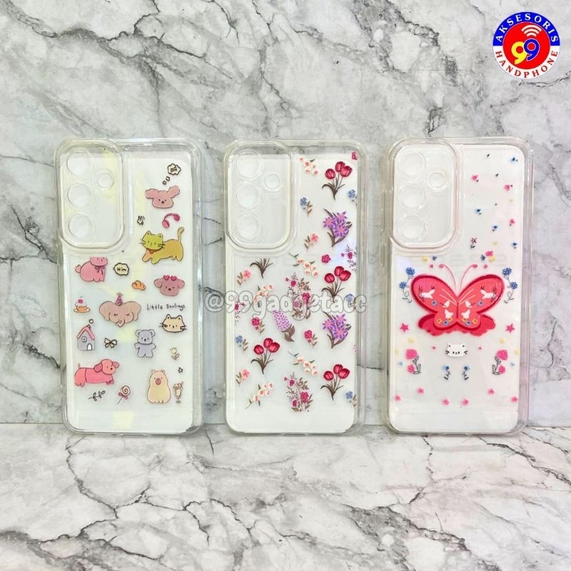 CLEAR CHARACTER CASE / SPACE PIC CASE สําหรับ IPHONE & VIVO