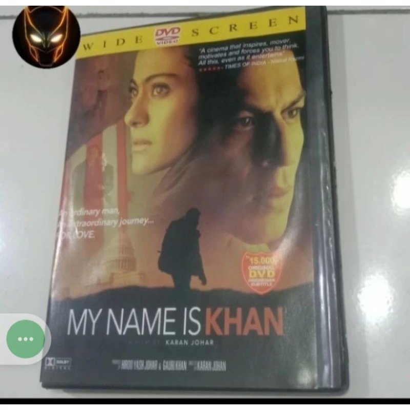 ดีวีดีต้นฉบับ Bollywood ชื่อของฉัน ia Khan Feat Sahrul Khan ข้อความอินโดนีเซีย
