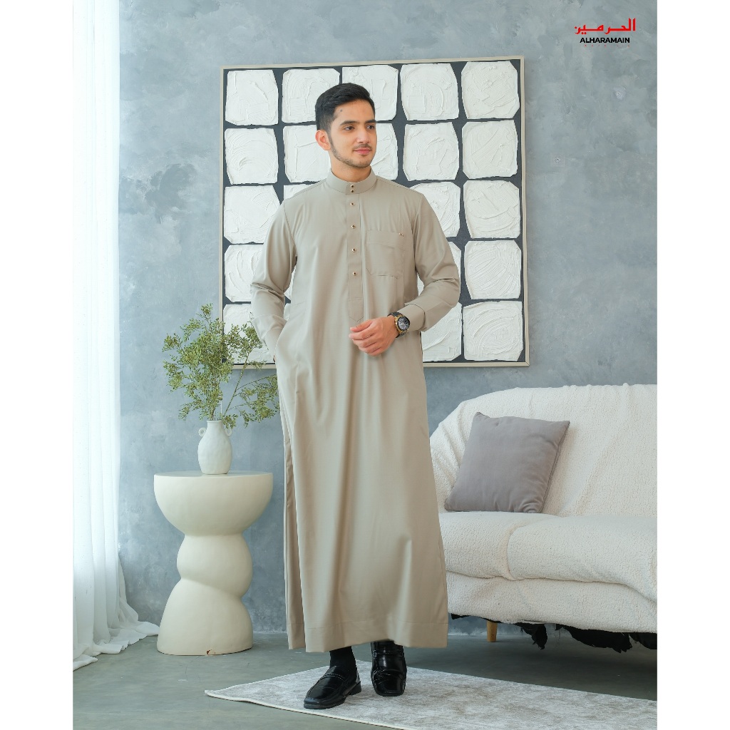 Hijau เสื้อคลุมฮาราเมน AL / Gamis for Men Teenagers & Adults Premium Series Semi Wool (2416 6567) / 