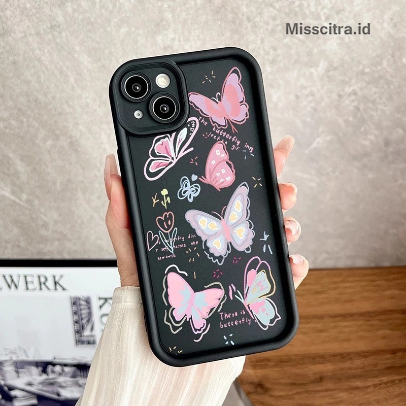 YX171 CASE CASING BUTTERFLY RAINBOW COMPATIBLE สําหรับ OPPO A1K A1 A3S A3X A3 PRO A5 A5i A5X A6 A7 A