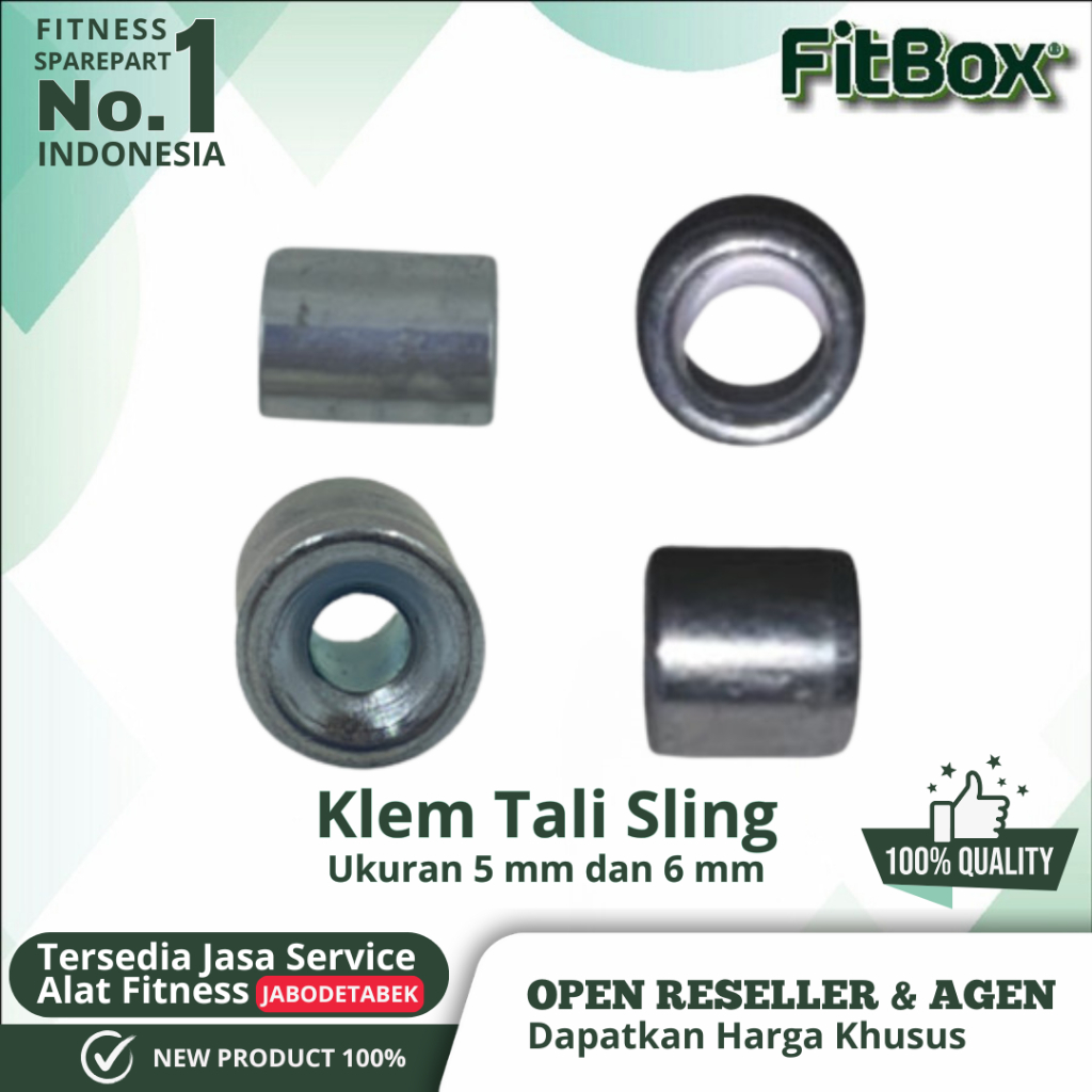 Home Gym อะไหล่ Clamps Sling Rope 5 mm 6 mm