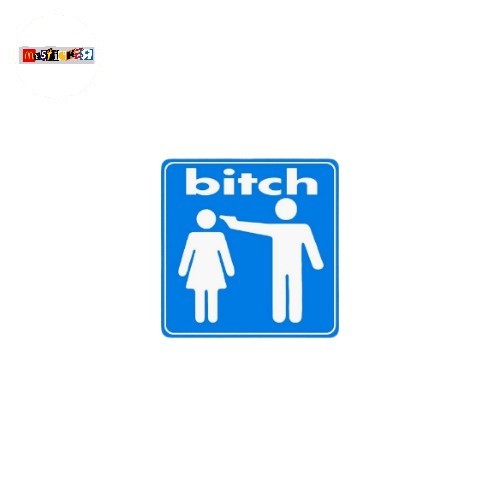 สติ๊กเกอร์ btch สติ๊กเกอร์โลโก้สเก็ตบอร์ด retro vintage y2k