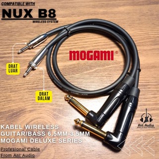 NUX B8 กีตาร์/เบสไร้สาย 6.5 มม.-3.5 มม.พร้อมสกรูล็อค MOGAMI …