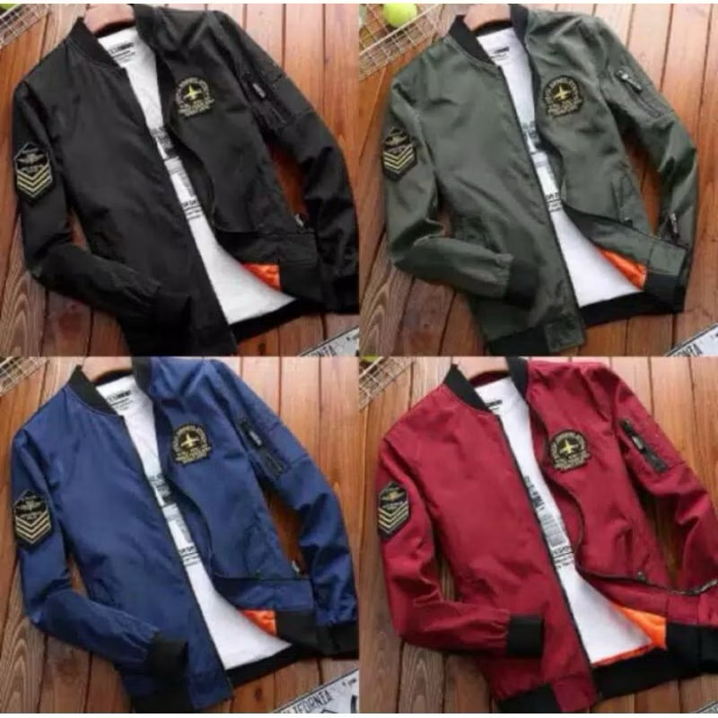 เสื้อแจ็คเก็ตบอมเบอร์นักบิน zet Bomber Jacket เสื้อแจ็คเก็ตบอมเบอร์ผู้ชาย